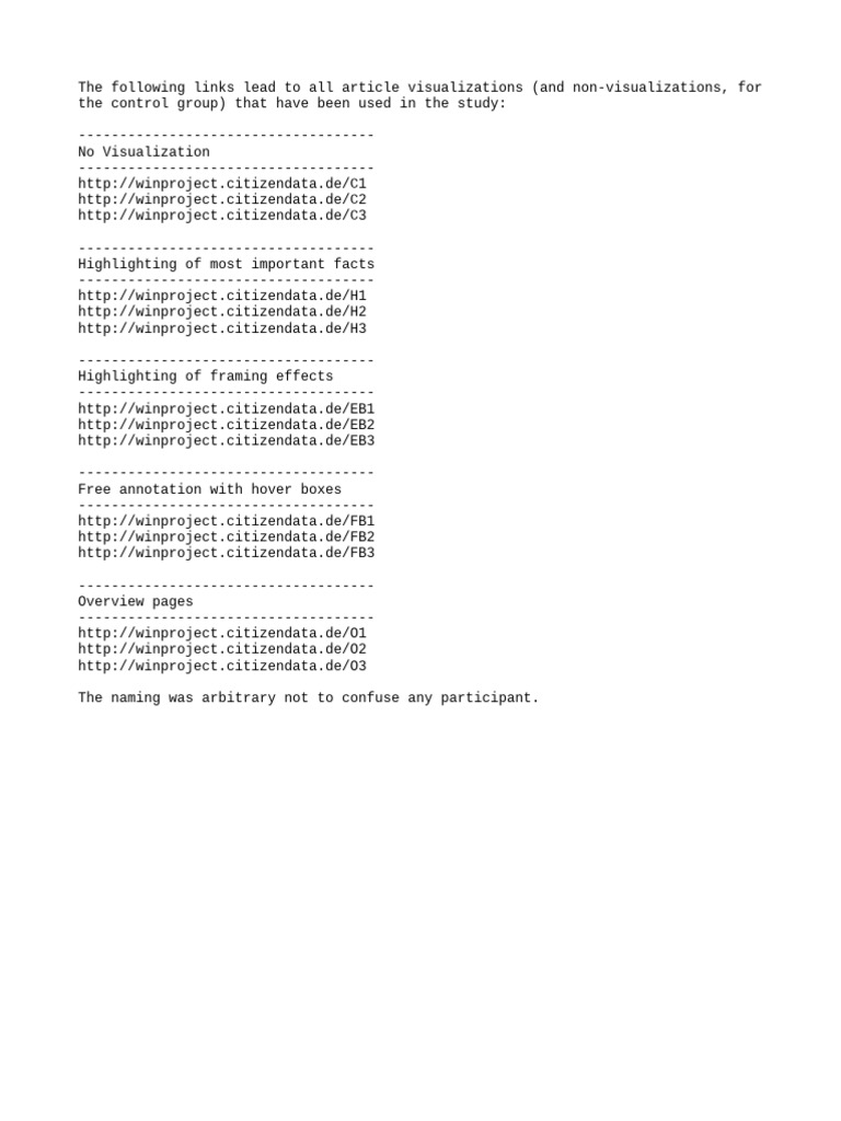 VIsualization Links | PDF
