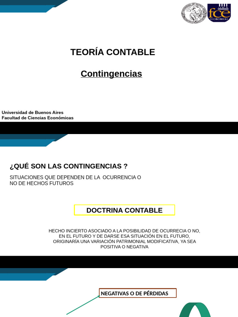 Clase 11 - Contingencias | PDF | Contabilidad | Deuda incobrable