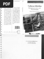 Nestor Garcia Canclini - Culturas Hibridas, Estrategias Para Entrar y Salir de La Modern Id Ad