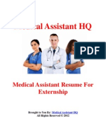 Medical Assistant Resume For Externship