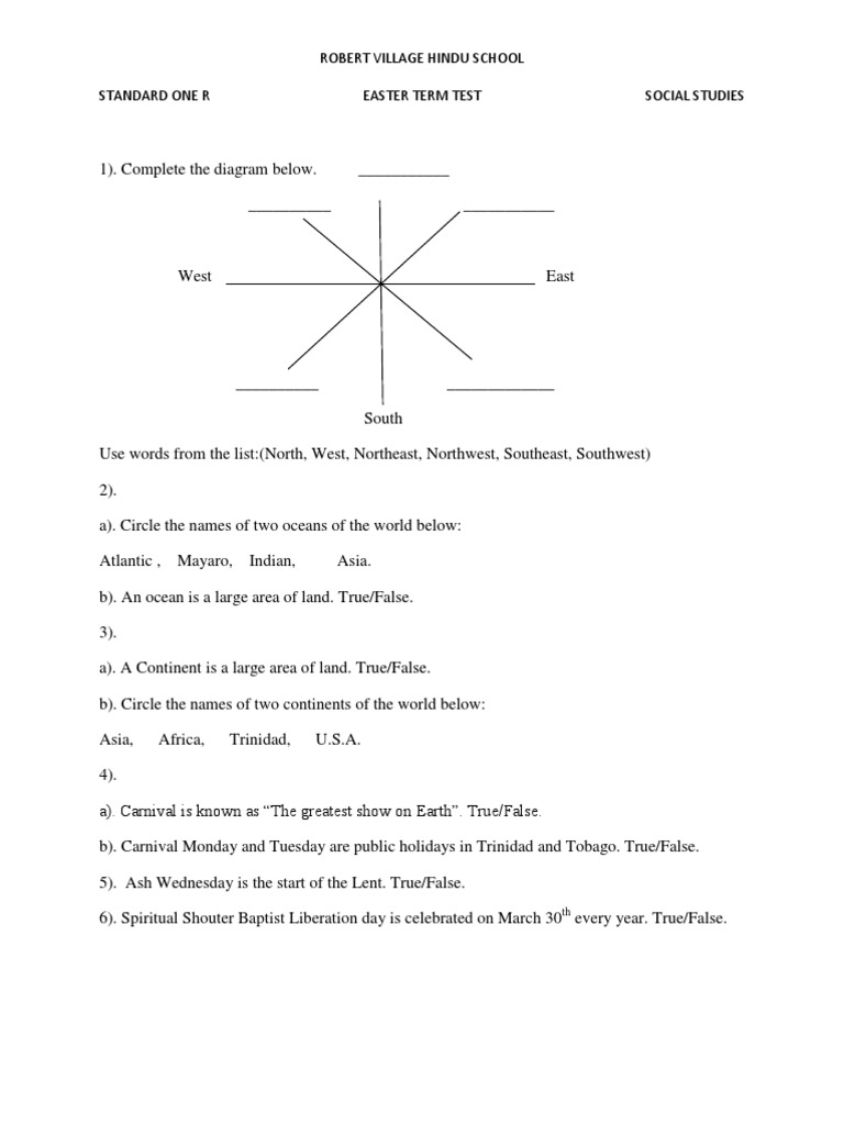 Social Studies PDF Trinidad Carnival