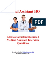 Medical Assistant Resume Medical Assistant Interview Questions