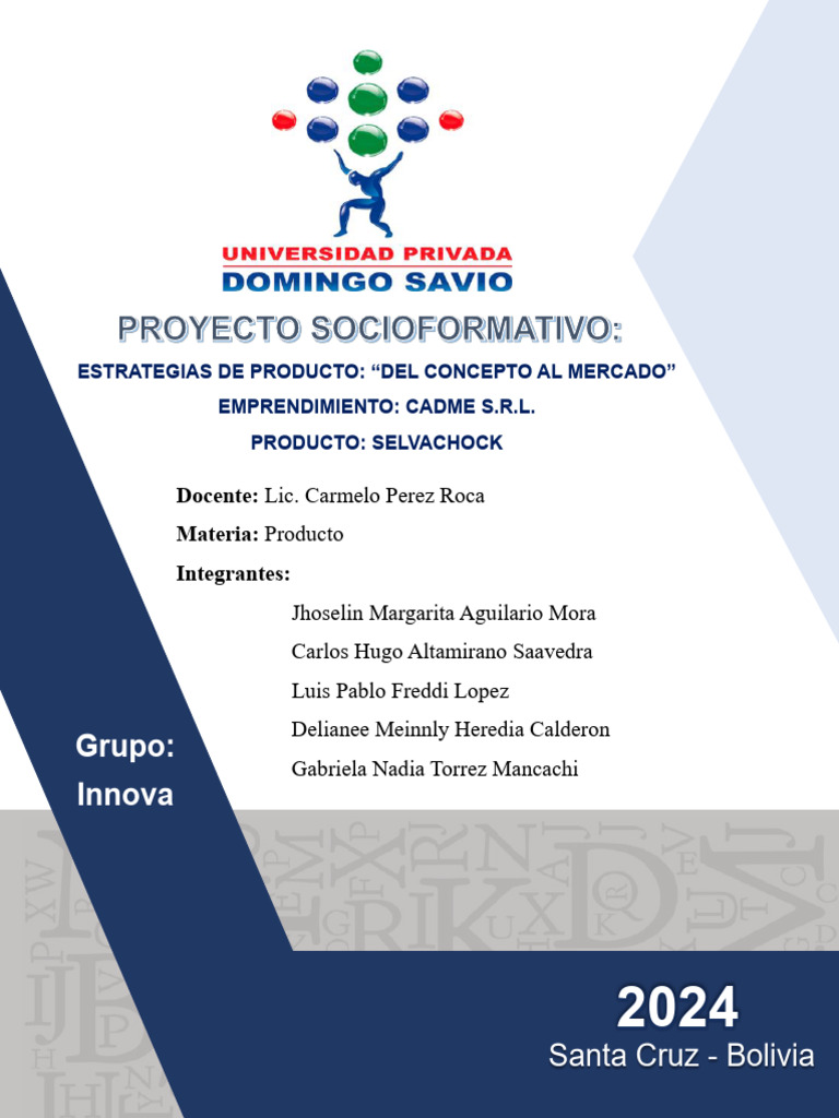 Proyecto Grupal Final Producto - Grupo Innova | PDF | Producto (Negocio ...