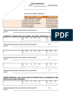 Encuesta y Registro de Datos Sobre El Consumo