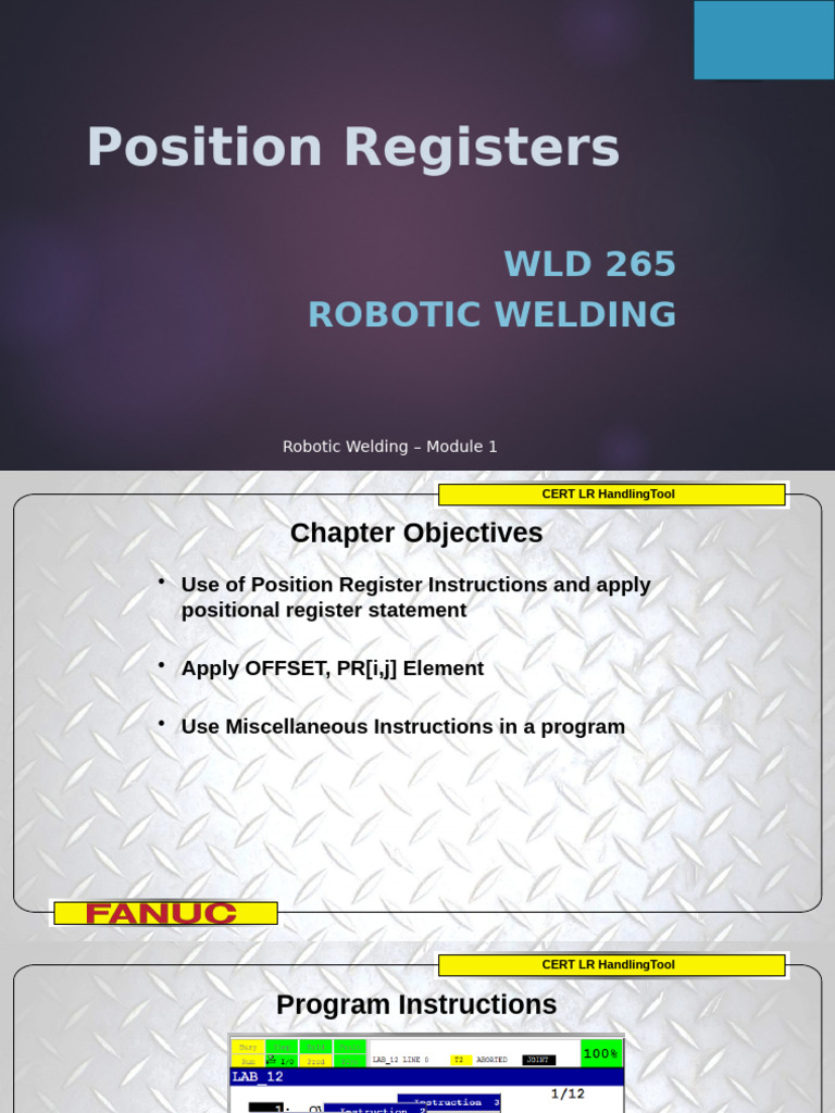Robotic Welding PPT11 Position Registers | PDF | Computing | Computer ...