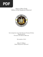 Investigation Into The Nassau County Police Department Forensic Evidence Bureau