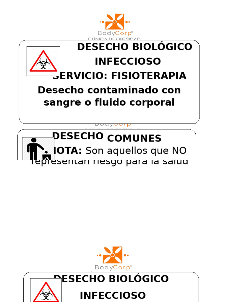 Hoja Desechos Infecciosos Jk Pdf