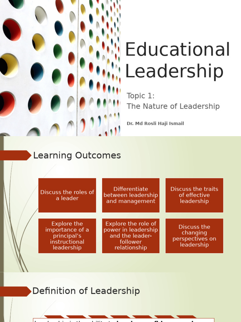 Understanding Educational Leadership | PDF | Leadership | Motivation