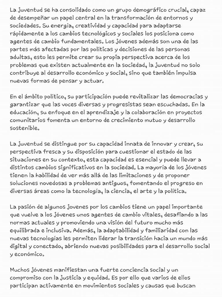 El Papel de La Juventud en La Sociedad Mexicana - 240519 - 045214 | PDF