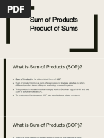 SOP and POS Forms Explained | PDF | Arithmetic | Logic