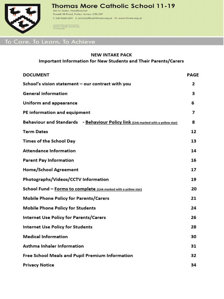 New Student Intake Information Guide | PDF | Taxes | Payments