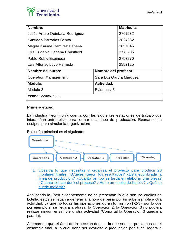 Evidencia 3 Admin de La Prod | PDF