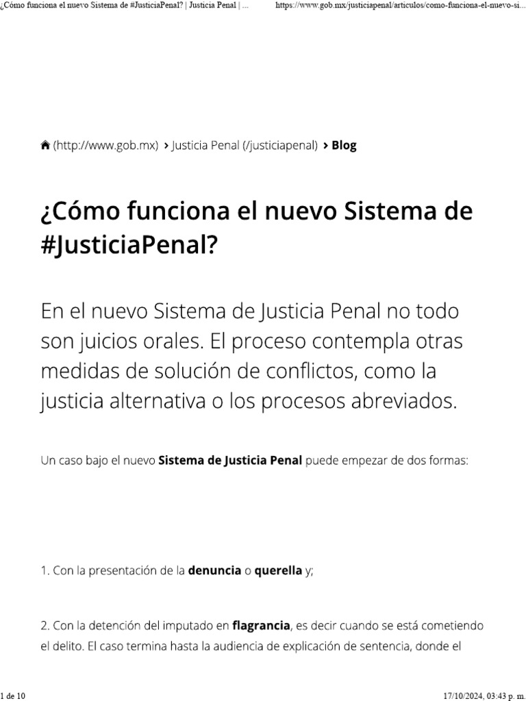 ¿Cómo Funciona El Nuevo Sistema de #JusticiaPenal - Justicia Penal ...