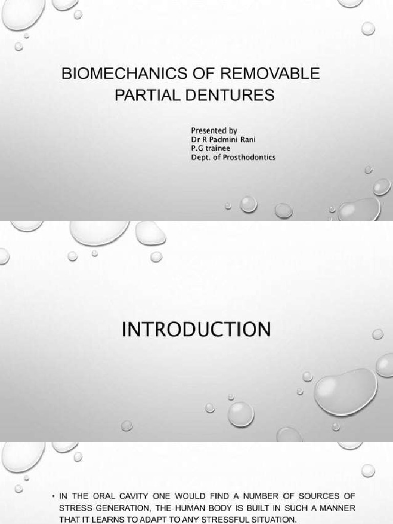 Biomechanical RPD | PDF