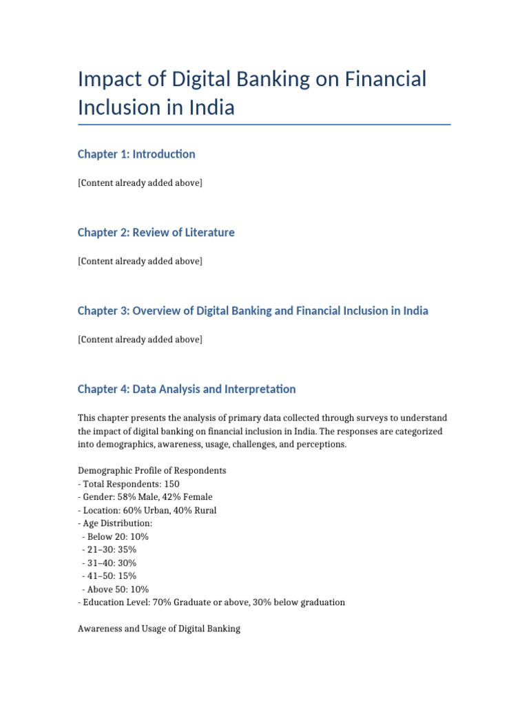 Digital Banking's Role in Financial Inclusion | PDF | Financial ...