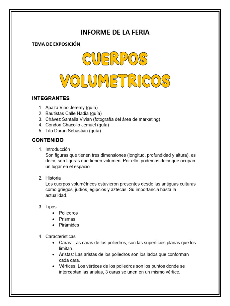 Informe de La Feria | PDF