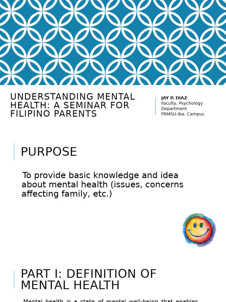 Mental Health Awareness for Filipino Parents | PDF | Mental Health ...