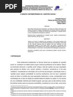 O DEBATE CONTEMPORANEO DA “QUESTAO SOCIAL” texto aula