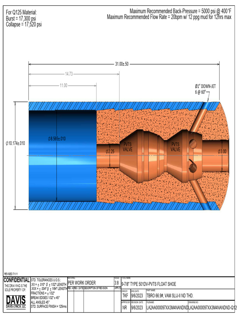 LA2AA000097QX3M4NAND (978 Float Shoe) | PDF