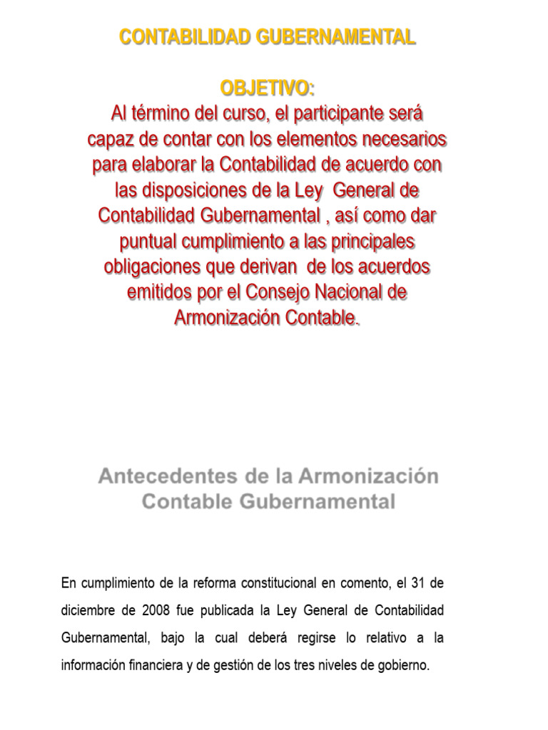 Contabilidad Gubernamental: Guía Completa | PDF | Contabilidad ...
