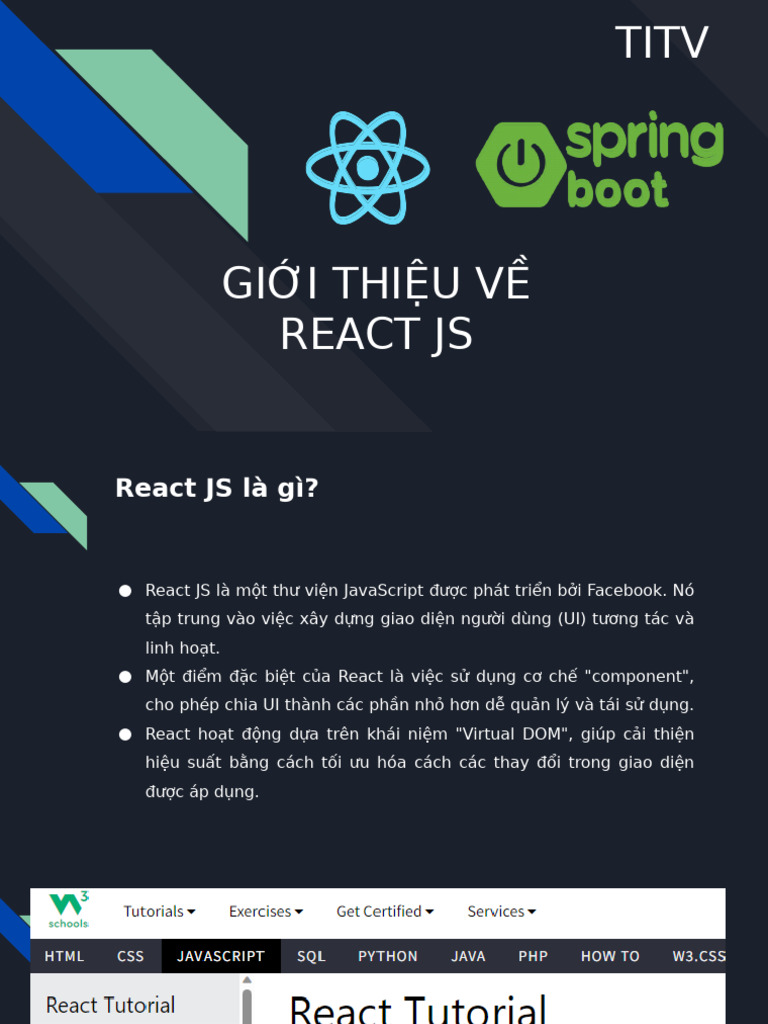 Gioi Thieu Tong Quan Ve React JS | PDF
