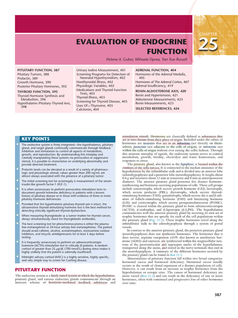 Understanding Pituitary Function and Disorders | PDF | Pituitary Gland ...
