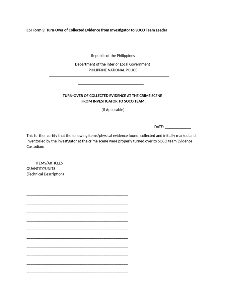 Format of Inventory | PDF