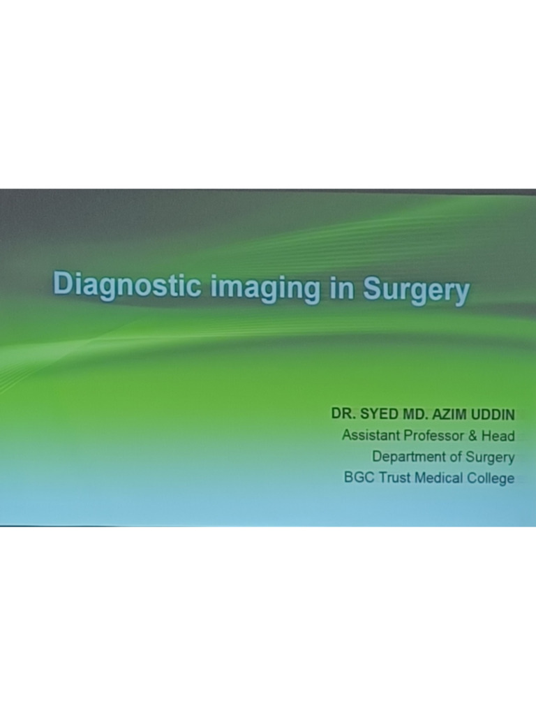 Imaging-Azim Sir | PDF