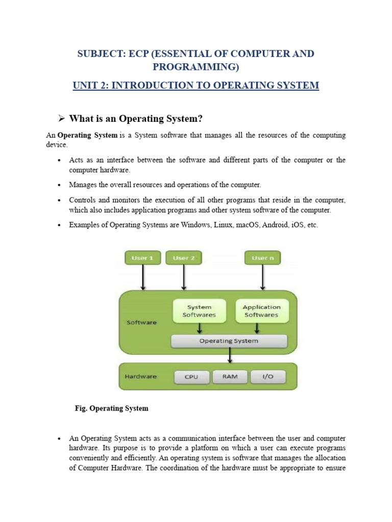 ECP Second Chapter Notes | PDF | Operating System | Microsoft Windows