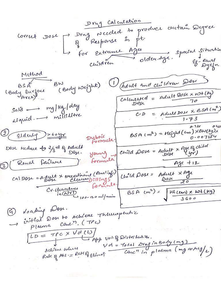 Drug Dosage Calculation PDF | PDF