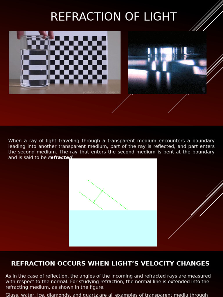 Understanding Light Refraction Basics | PDF | Refraction | Refractive Index