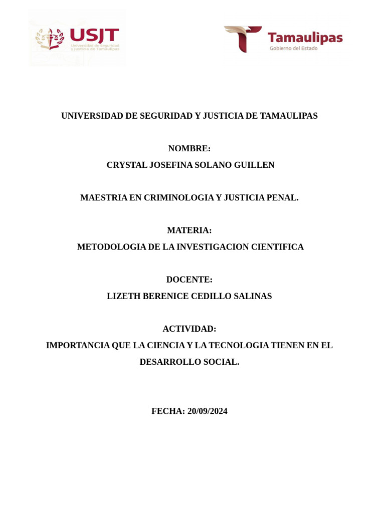 Cuál Es La Importancia de La Ciencia y La Tecnología en El Desarrollo  Social | PDF | Sustentabilidad | Tecnología limpia