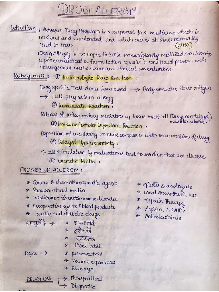 Drug Allergy KC | PDF