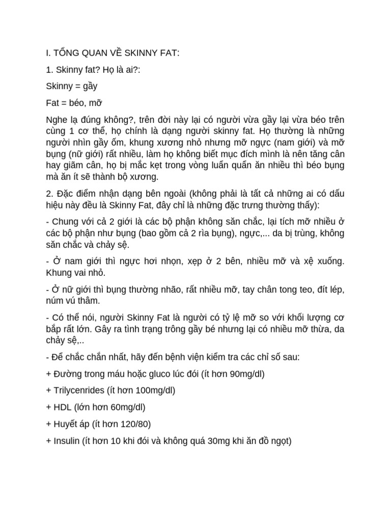 Skinny Fat | PDF