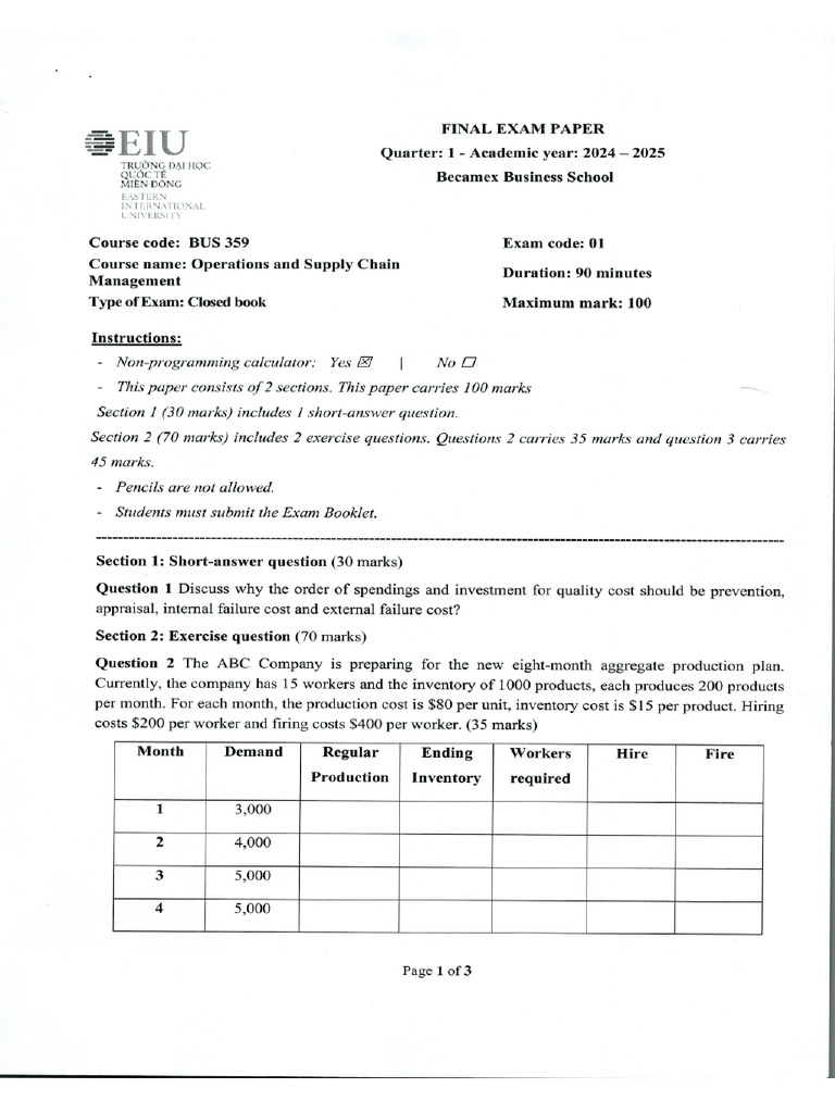 BUS 359 Final | PDF
