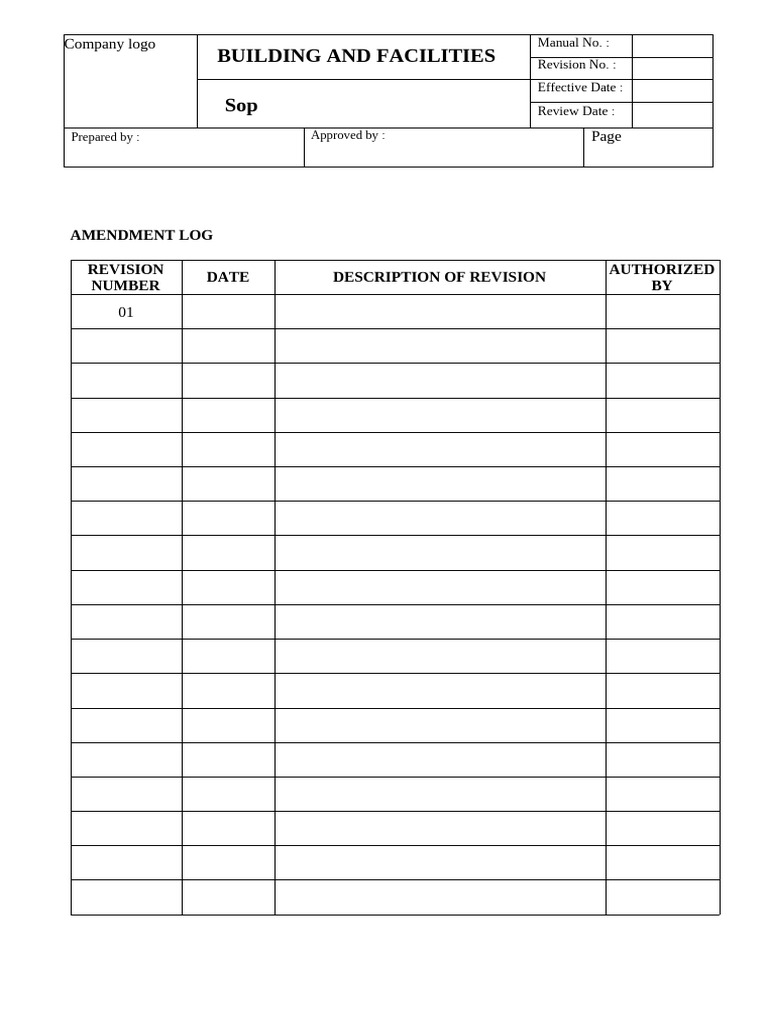 GMP Building Template | PDF | Hygiene | Waste