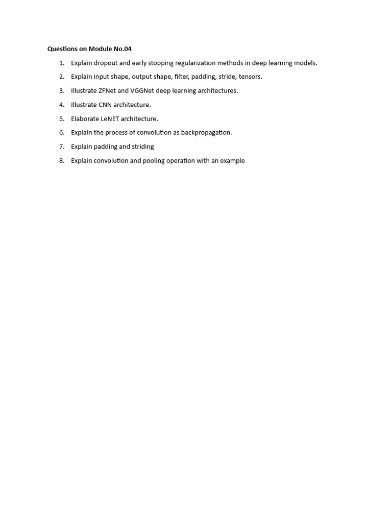 Questions On Module No 4 | PDF