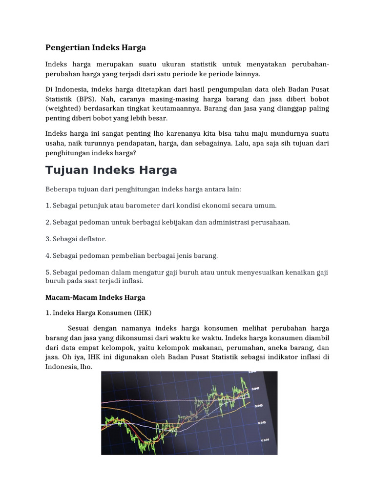 Pengertian Indeks Harga | PDF