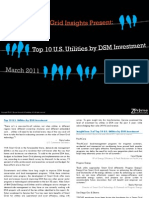 Top 10 US Utilities by DSM Investment Zpryme Smart Grid Insights March 2011