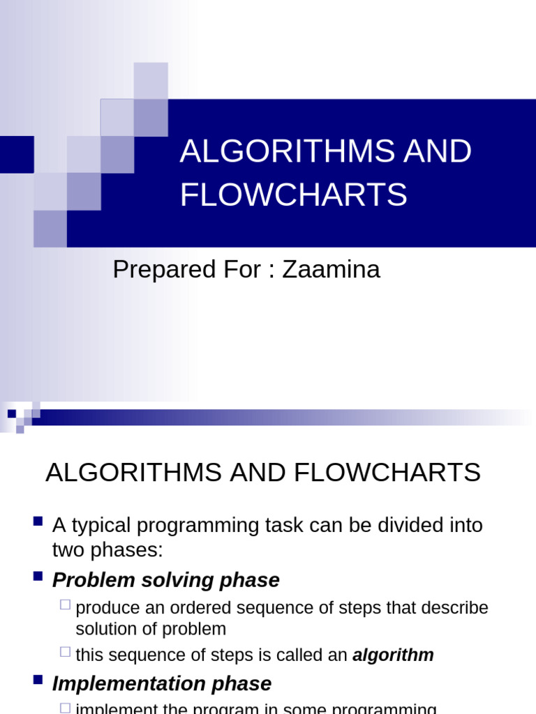 Algorithms and Flowcharts Overview | PDF | Algorithms | Mathematics