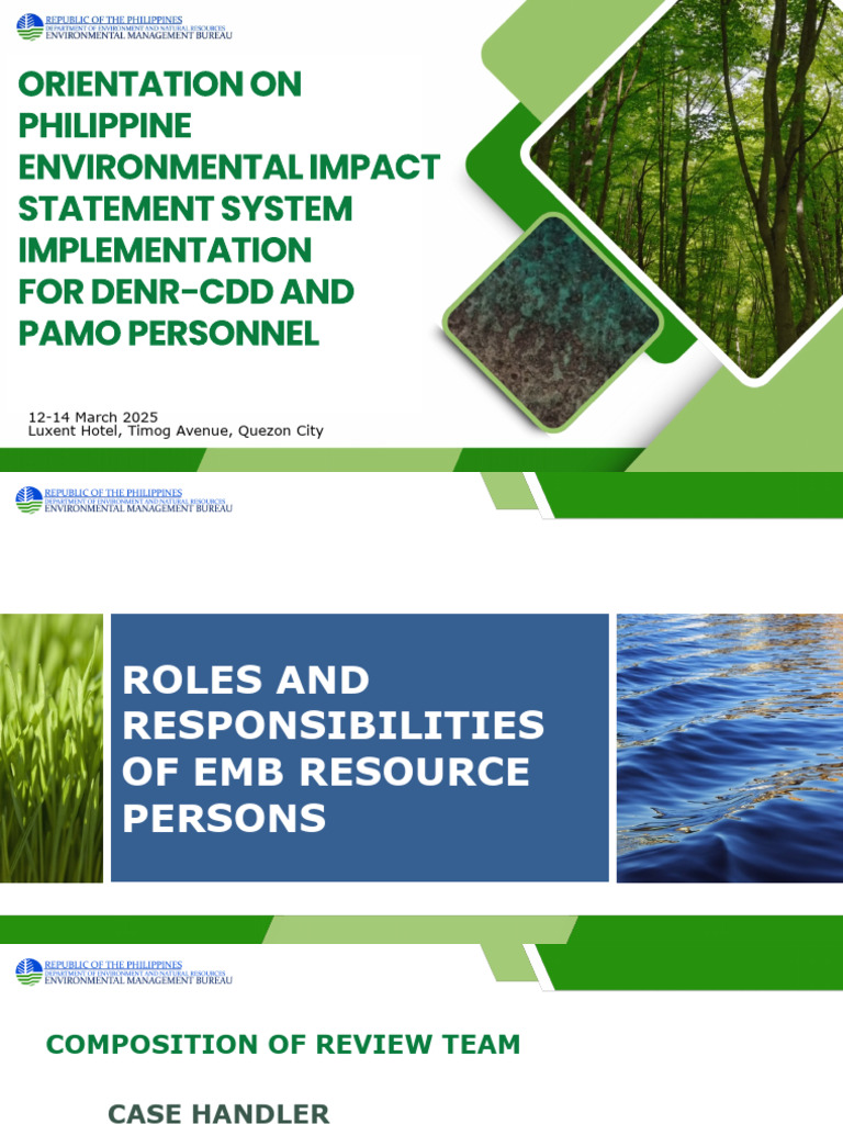 Roles and Responsibilities | PDF | Environmental Impact Assessment ...