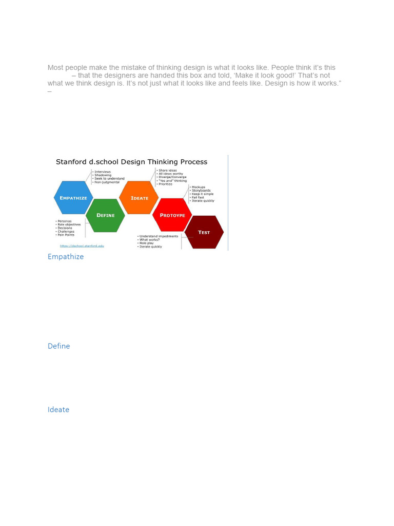 Design Thinking (8) Notes | PDF | Design Thinking | Prototype