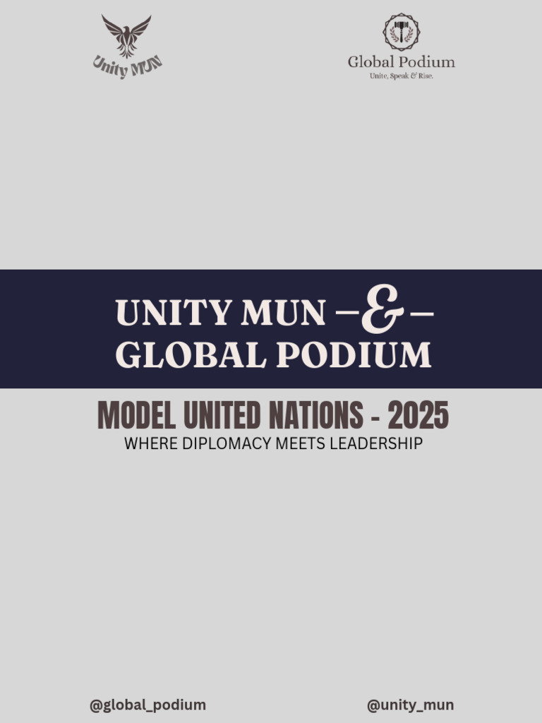 Unity MUN 2025: Global Diplomacy Online | PDF | International Relations ...