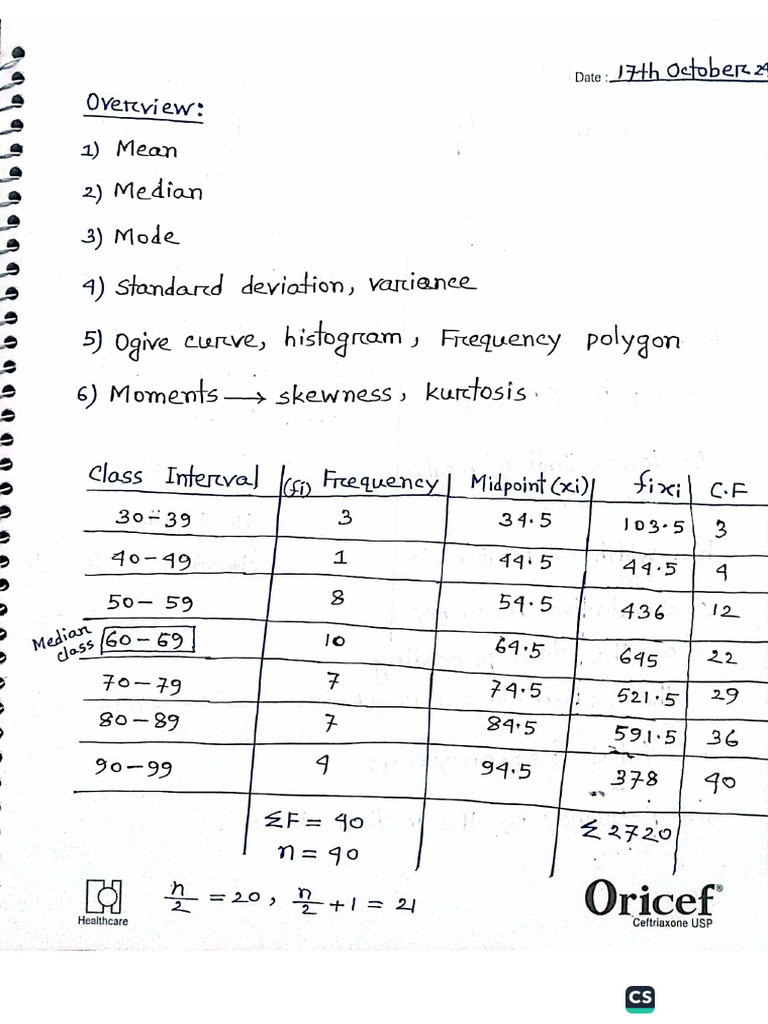 Math Allclassnotes | PDF