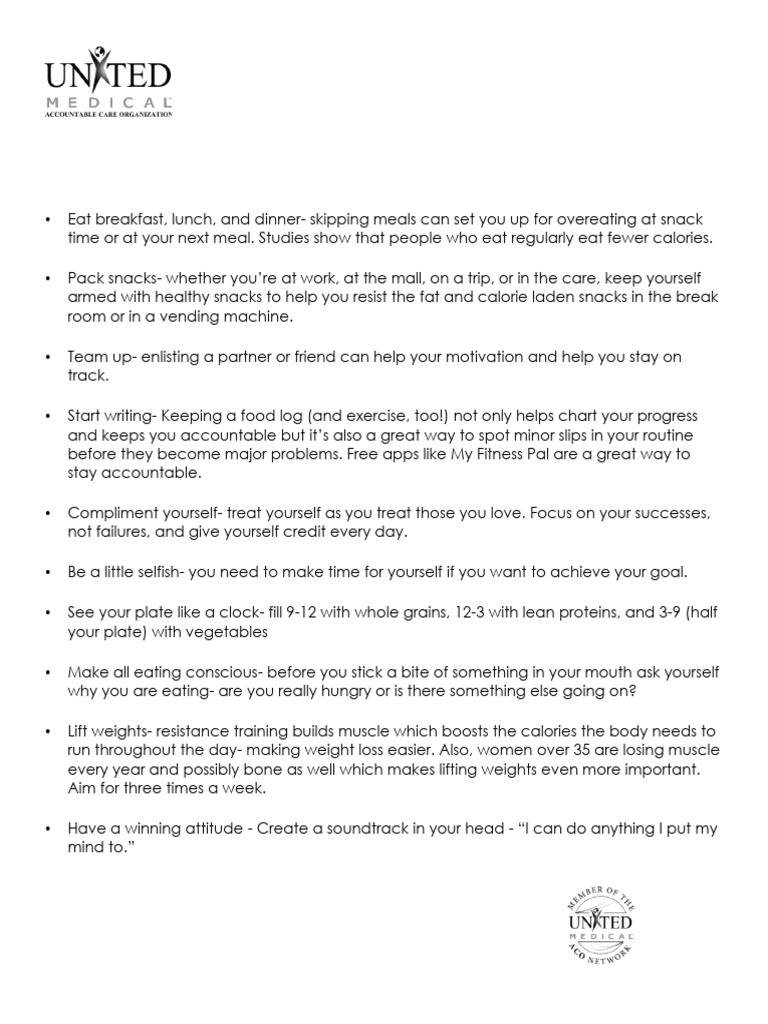 Weight Loss Easy Tips Pdf