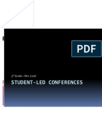 Student-Led Conferences PPT 2012