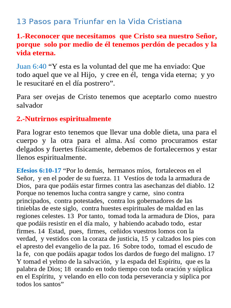 13 Claves para Crecer en la Fe Cristiana | PDF | Cristo (título) | Amor