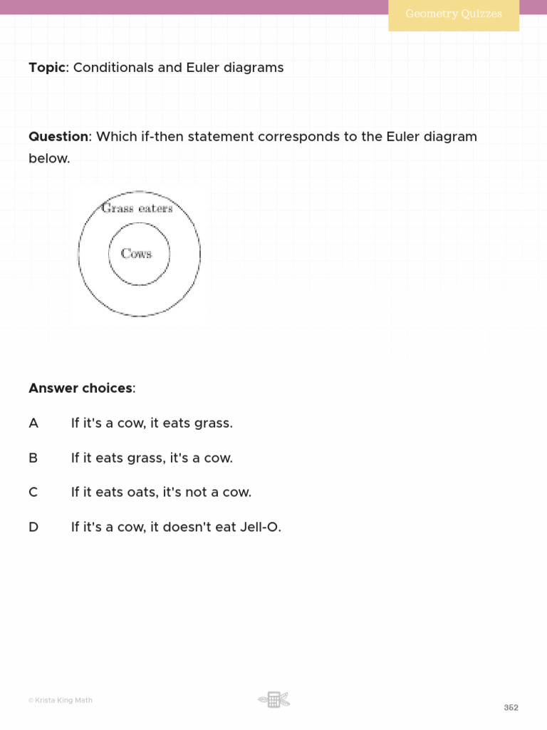 2.3 Conditionals and Euler Diagrams PDF | PDF