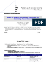 Models of Teaching and Learning: Participation in A Community of Learners (Cols)