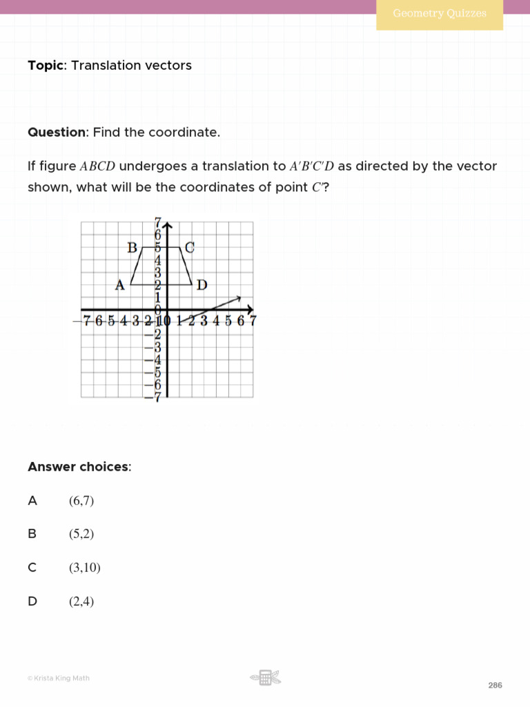 2.3 Translation Vectors PDF | PDF